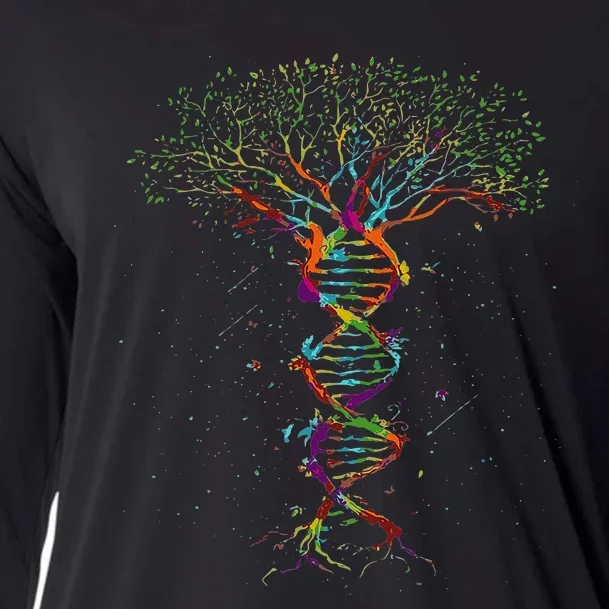 Tree Of Life DNA Fun Cooling Performance Long Sleeve Crew