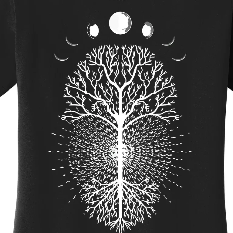 Tree Of Life Moons Phases Cool Meditation Yoga Lover Gift Women's T-Shirt