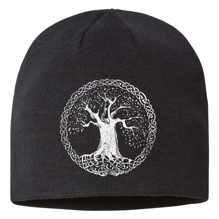 Tree Of Life Celtic Life Tattoo Style 8 1/2in Sustainable Knit Beanie