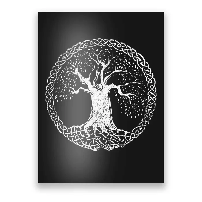 Tree Of Life Celtic Life Tattoo Style Poster