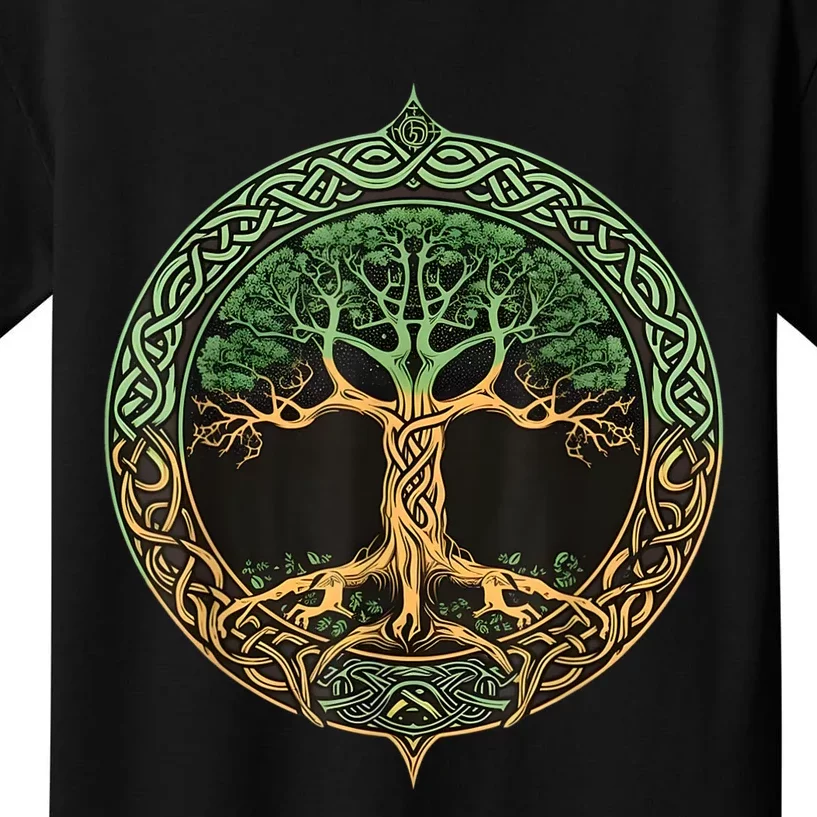 Tree Of Life Yggdrasil Kids T-Shirt