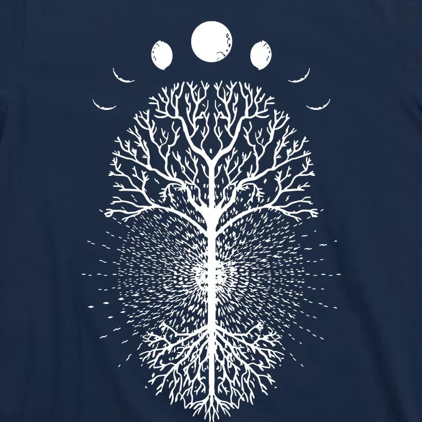 Tree Of Life Moons Phases Cool Meditation Yoga Lover Gift T-Shirt