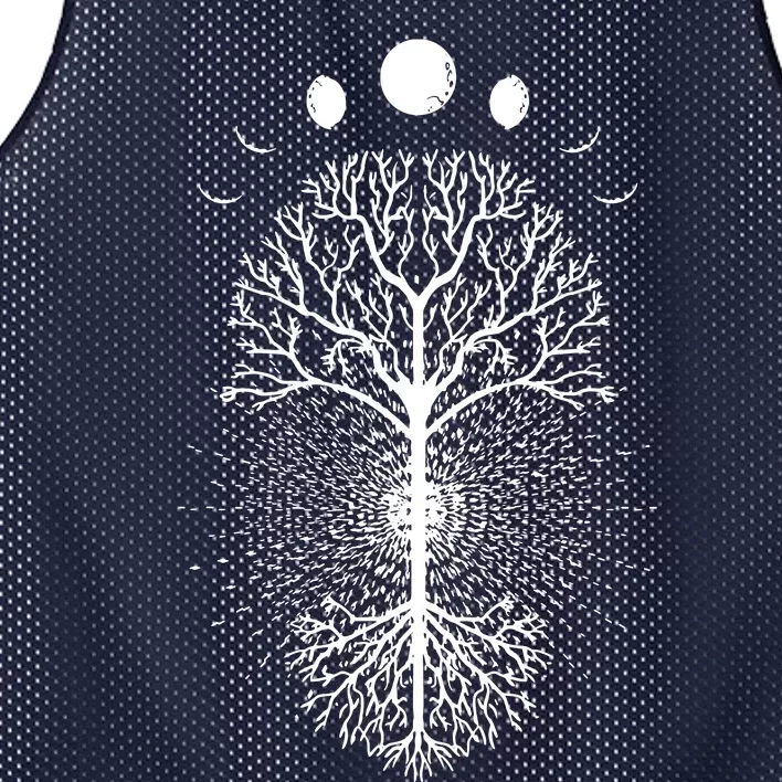 Tree Of Life Moons Phases Cool Meditation Yoga Lover Gift Mesh Reversible Basketball Jersey Tank