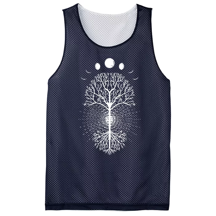 Tree Of Life Moons Phases Cool Meditation Yoga Lover Gift Mesh Reversible Basketball Jersey Tank