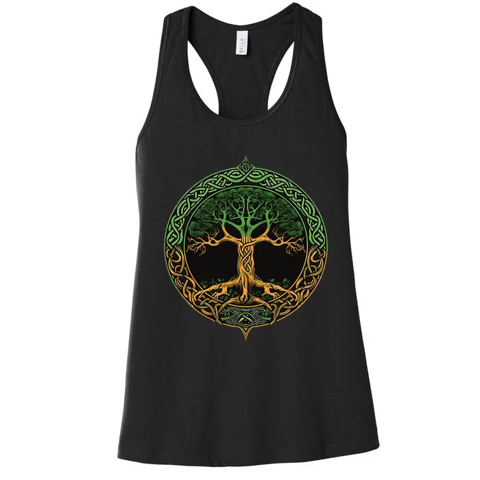 Tree Of Life Yggdrasil Women's Racerback Tank