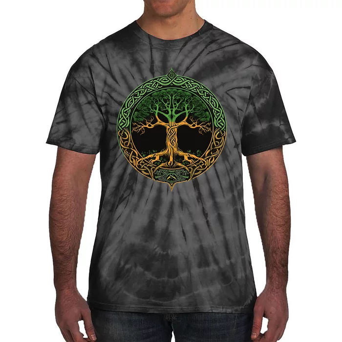 Tree Of Life Yggdrasil Tie-Dye T-Shirt