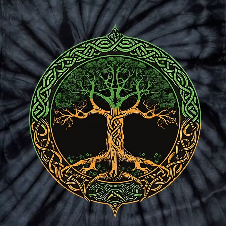 Tree Of Life Yggdrasil Tie-Dye T-Shirt