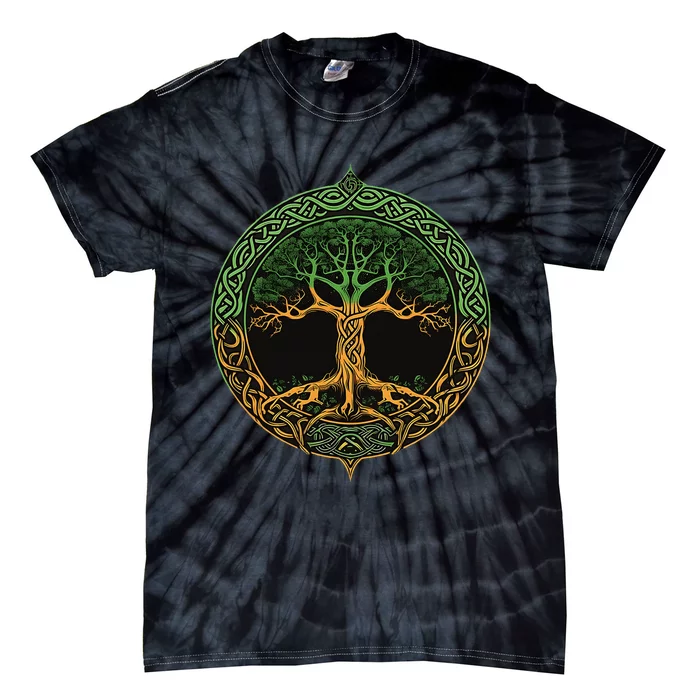 Tree Of Life Yggdrasil Tie-Dye T-Shirt