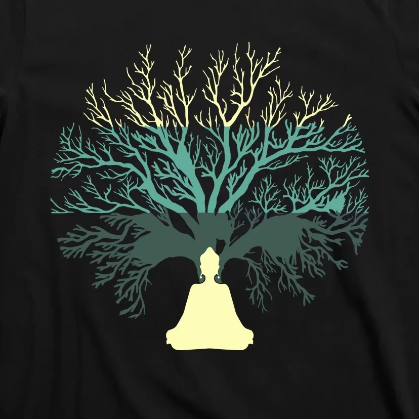 Tree Of Life Yoga Zen Meditation Buddhism Spiritual T-Shirt