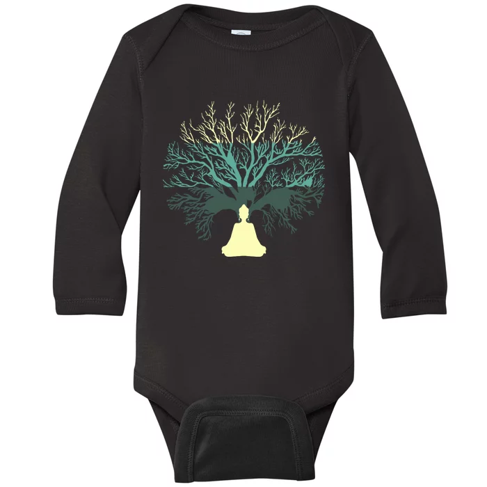 Tree Of Life Yoga Zen Meditation Buddhism Spiritual Baby Long Sleeve Bodysuit