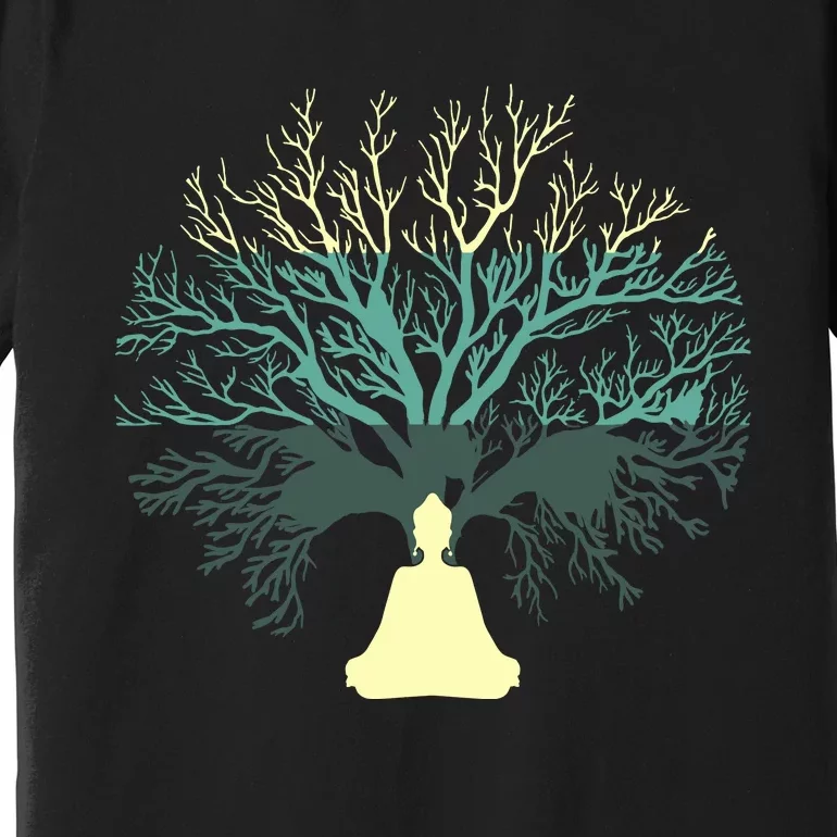 Tree Of Life Yoga Zen Meditation Buddhism Spiritual Premium T-Shirt