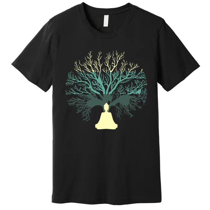 Tree Of Life Yoga Zen Meditation Buddhism Spiritual Premium T-Shirt