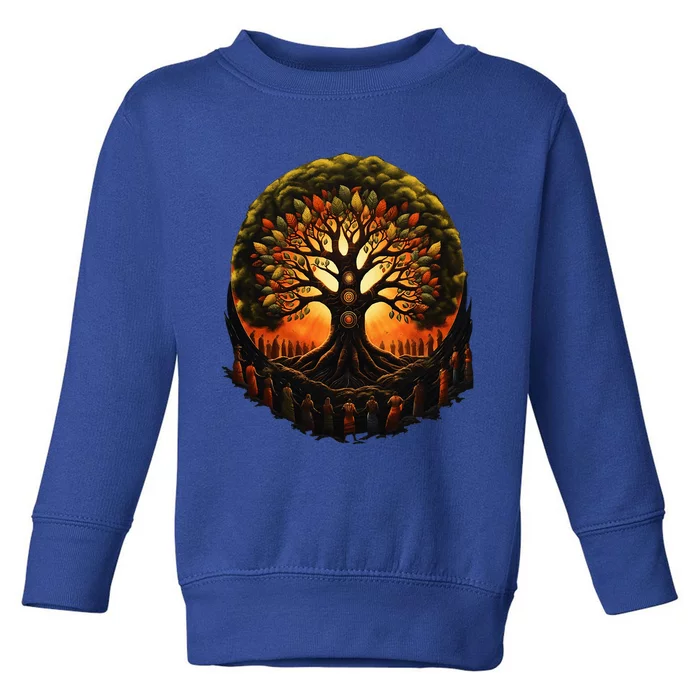 Tree Of Life Black History Kwanzaa American African Roots Toddler Sweatshirt