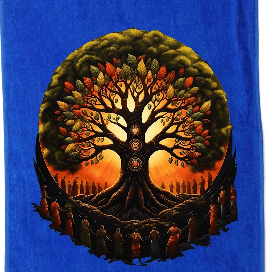 Tree Of Life Black History Kwanzaa American African Roots Platinum Collection Golf Towel