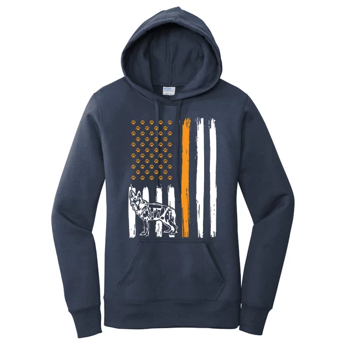 Thin Orange Line Dog Handler SAR K9 Search And Rescue Women's Pullover Hoodie