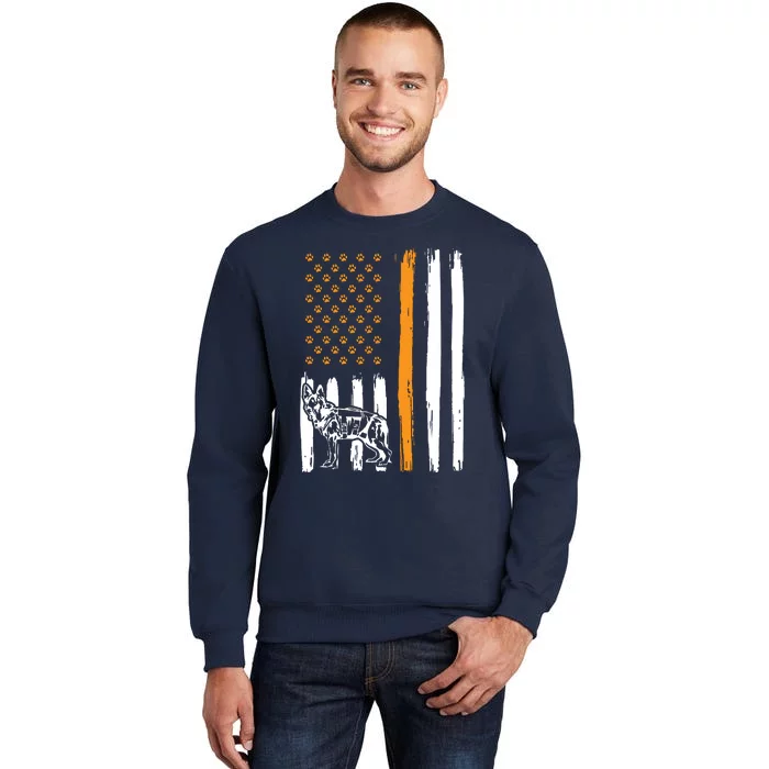 Thin Orange Line Dog Handler SAR K9 Search And Rescue Tall Sweatshirt