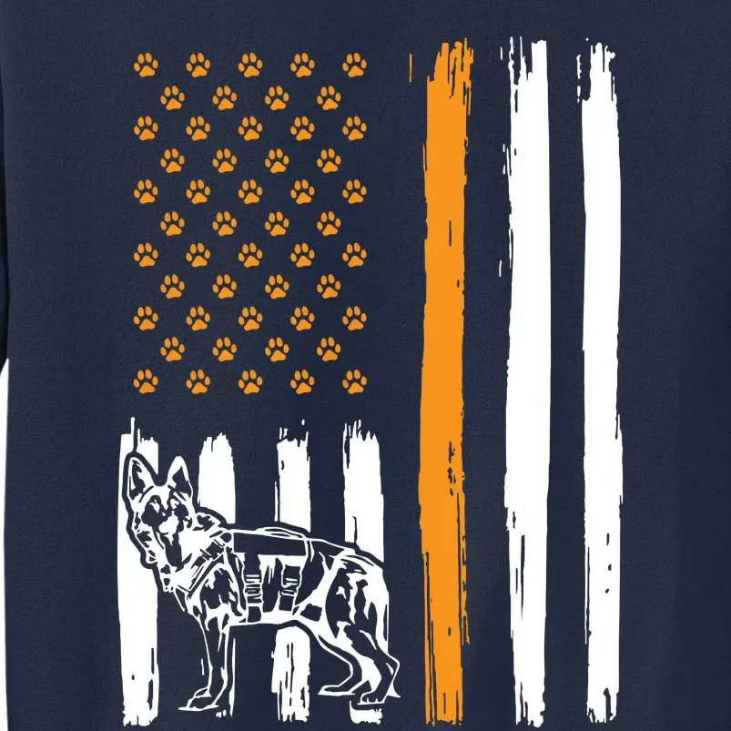 Thin Orange Line Dog Handler SAR K9 Search And Rescue Tall Sweatshirt