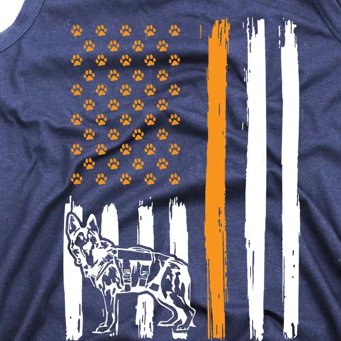 Thin Orange Line Dog Handler SAR K9 Search And Rescue Tank Top