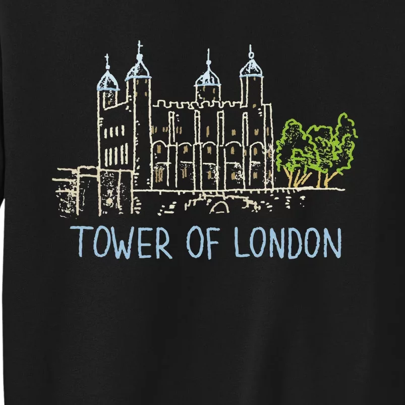 Tower Of London Unique Hand Drawn Art Sweatshirt