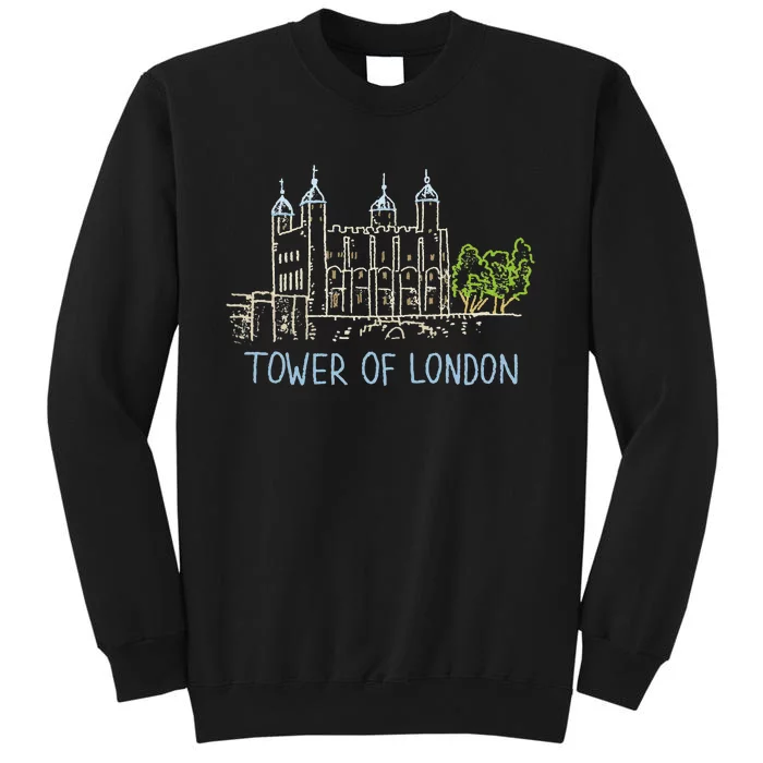 Tower Of London Unique Hand Drawn Art Sweatshirt