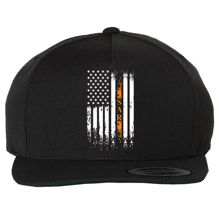 Thin Orange Line Search And Rescue Team SAR Wool Snapback Cap