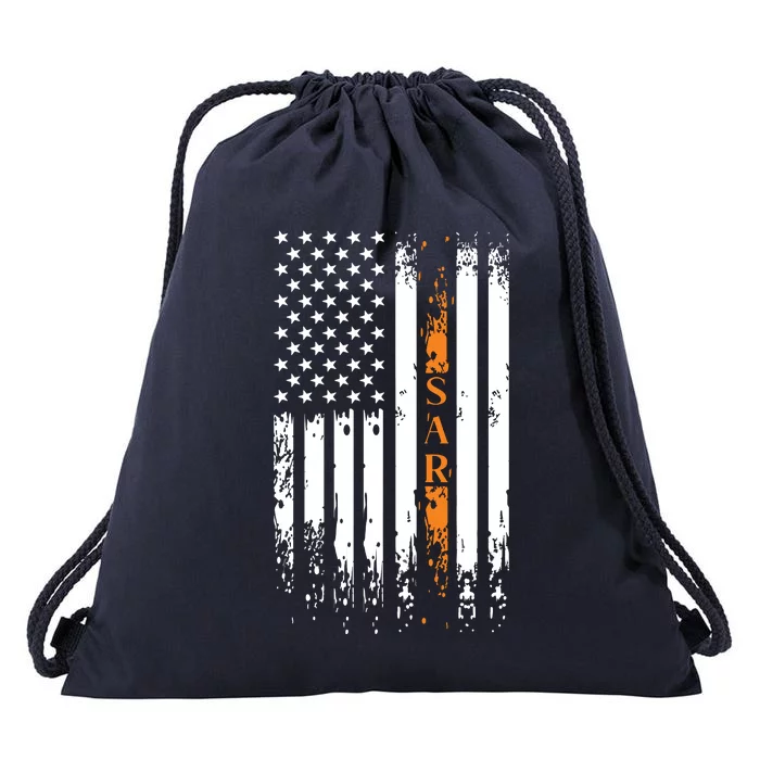 Thin Orange Line Search And Rescue Team SAR Drawstring Bag