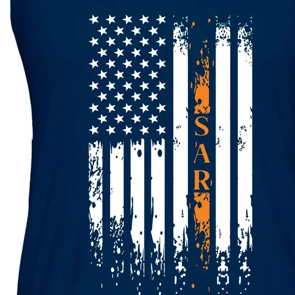 Thin Orange Line Search And Rescue Team SAR Ladies Essential Flowy Tank