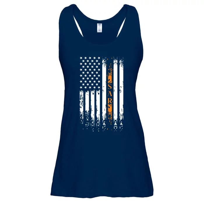 Thin Orange Line Search And Rescue Team SAR Ladies Essential Flowy Tank