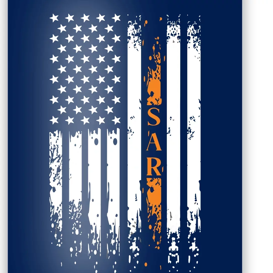 Thin Orange Line Search And Rescue Team SAR Poster