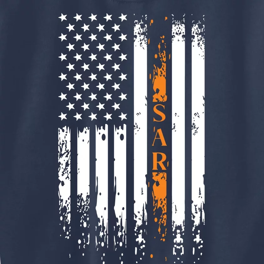 Thin Orange Line Search And Rescue Team SAR Kids Sweatshirt