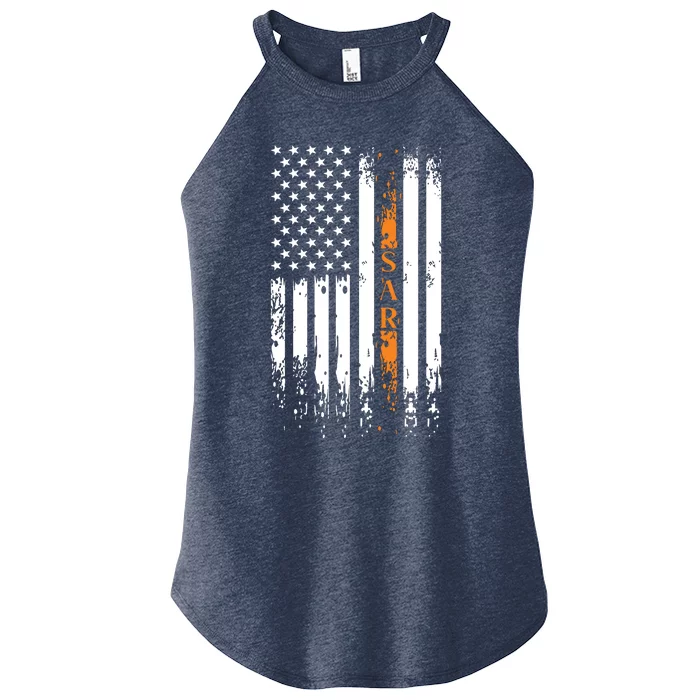 Thin Orange Line Search And Rescue Team SAR Women’s Perfect Tri Rocker Tank