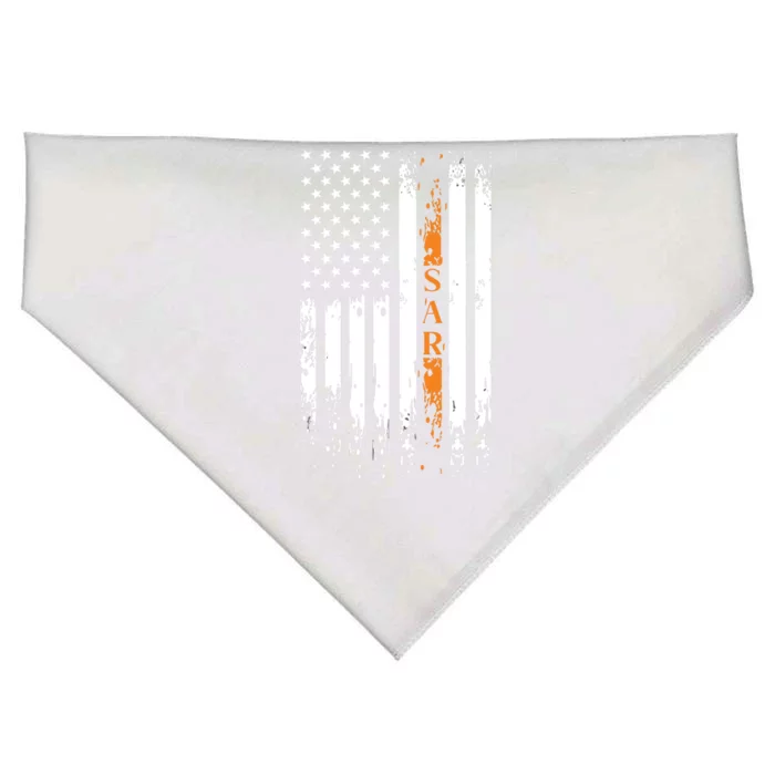 Thin Orange Line Search And Rescue Team SAR USA-Made Doggie Bandana