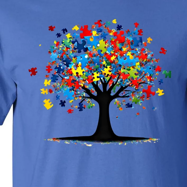 Tree Of Life Autism Awareness Day Autistic Gift Tall T-Shirt