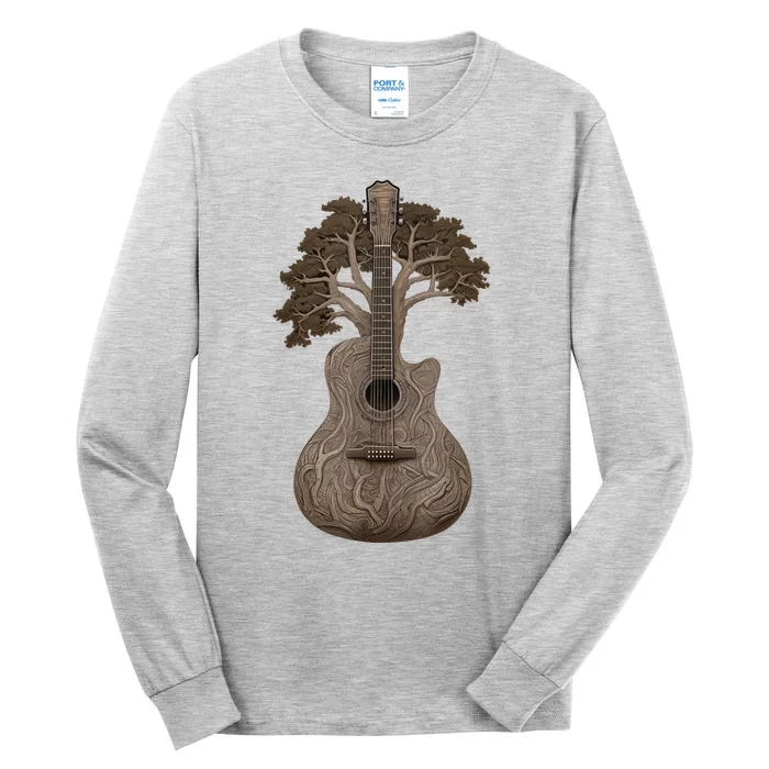 Tree Of Life Acoustic Guitar Tall Long Sleeve T-Shirt