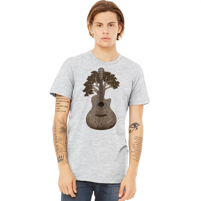 Tree Of Life Acoustic Guitar Premium T-Shirt