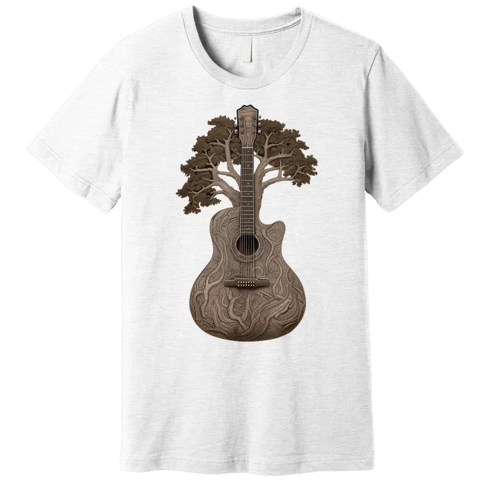 Tree Of Life Acoustic Guitar Premium T-Shirt