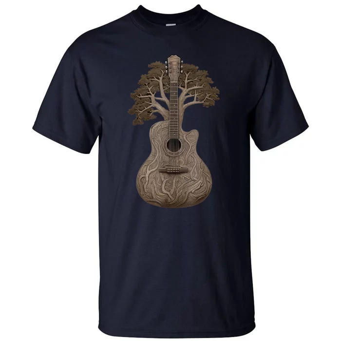 Tree Of Life Acoustic Guitar Tall T-Shirt