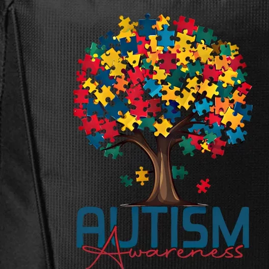 Tree Of Life Autism Awareness Month Funny Asd Supporter Gift City Backpack