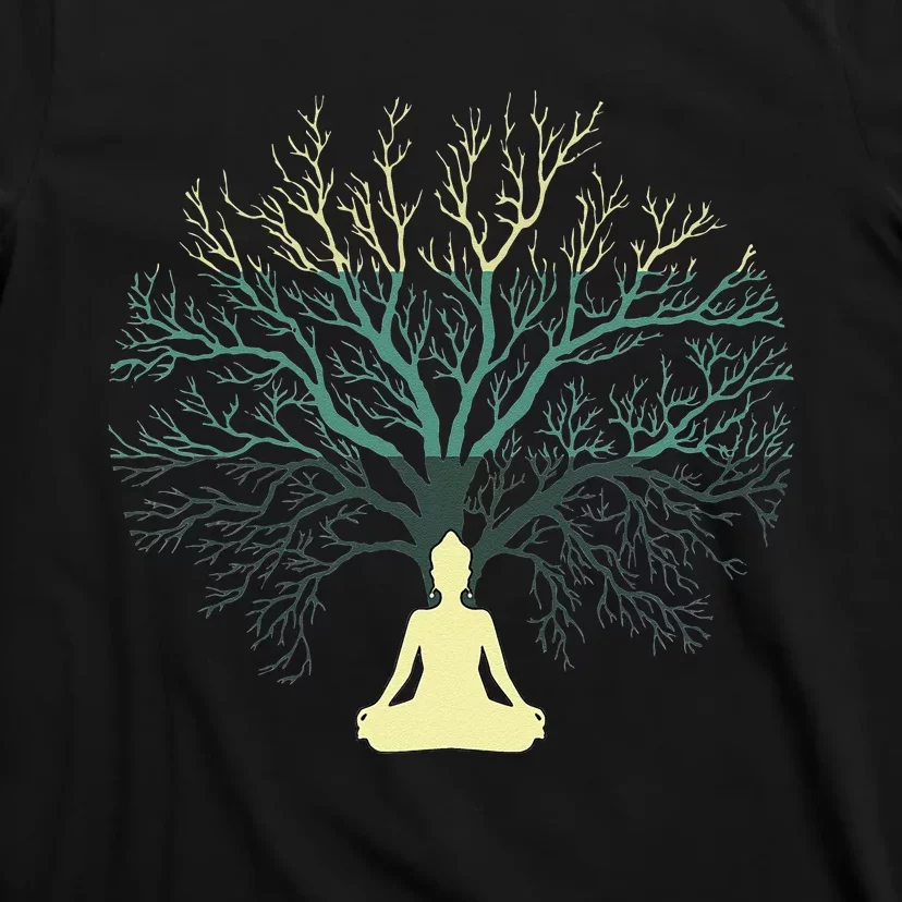 Tree Of Life Yoga Zen Meditation Buddhism Spiritual T-Shirt