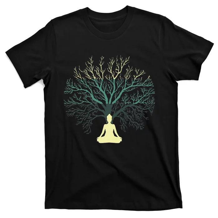 Tree Of Life Yoga Zen Meditation Buddhism Spiritual T-Shirt