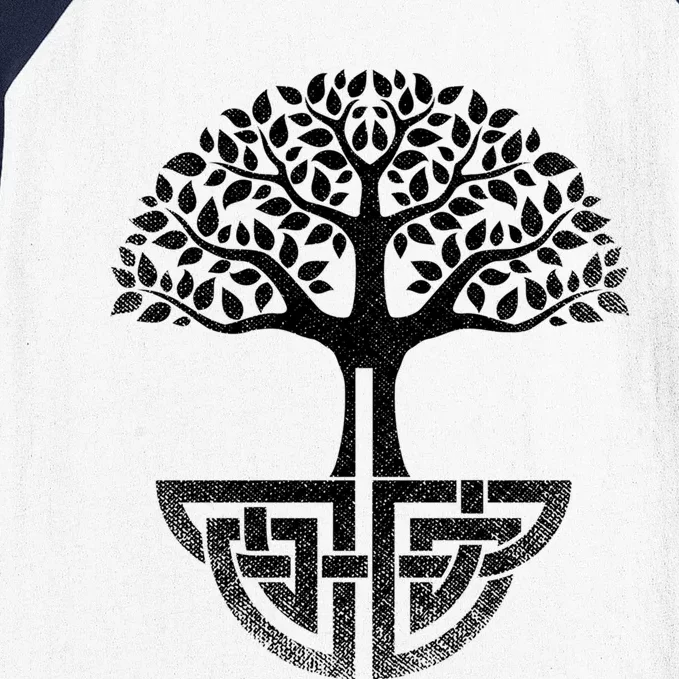 Tree Of Life Gift Spiritual Yoga Esoteric Gaelic And Celtic Gift Baseball Sleeve Shirt