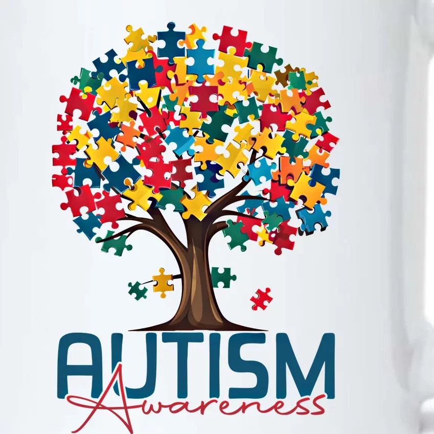 Tree Of Life Autism Awareness Month Funny Asd Supporter Gift Black Color Changing Mug