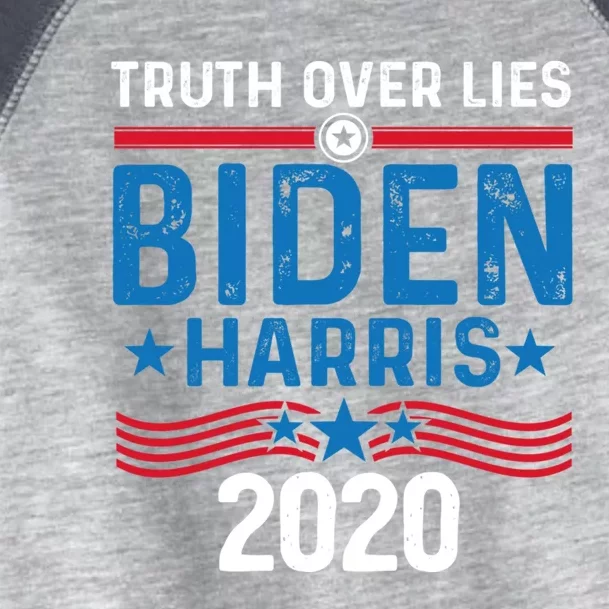 Truth Over Lies Joe Biden Vice President Harris Meaningful Gift Toddler Fine Jersey T-Shirt