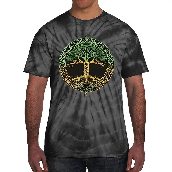 Tree of Life Yggdrasil Tie-Dye T-Shirt