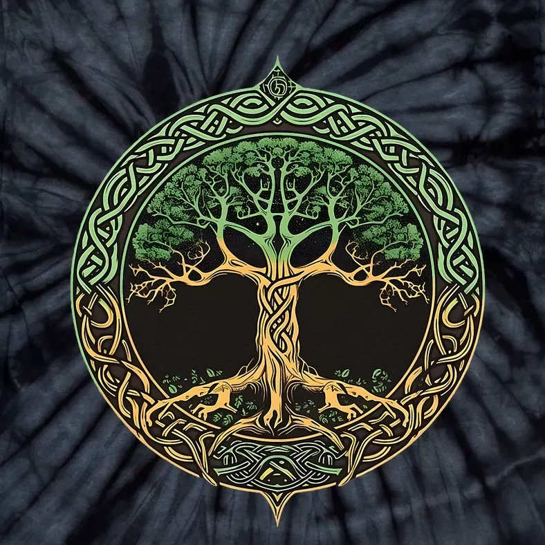 Tree of Life Yggdrasil Tie-Dye T-Shirt