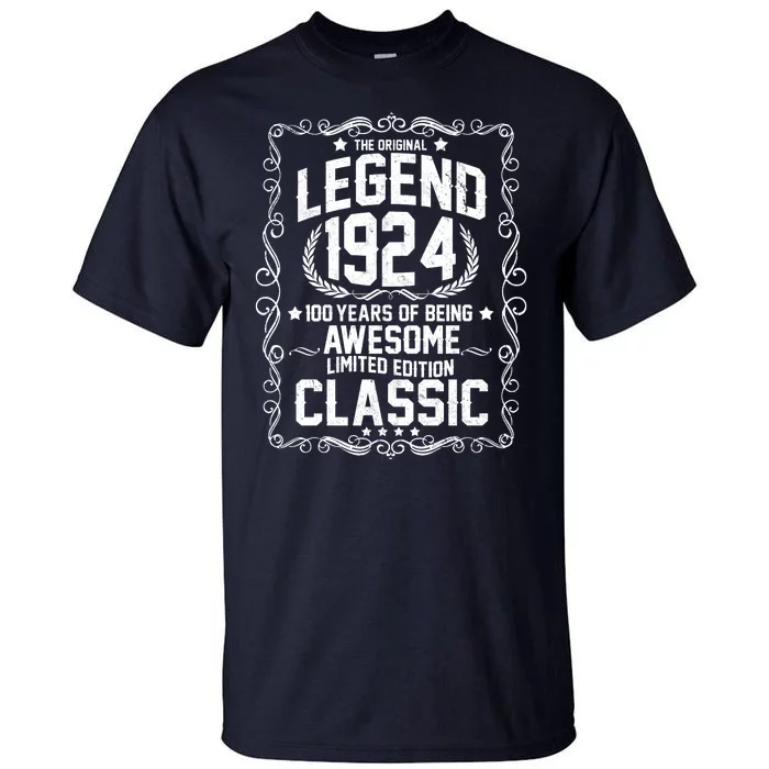 The Original Legend 1924 100th Birthday Tall T-Shirt