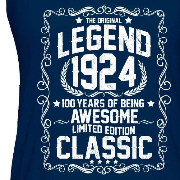 The Original Legend 1924 100th Birthday Ladies Essential Flowy Tank