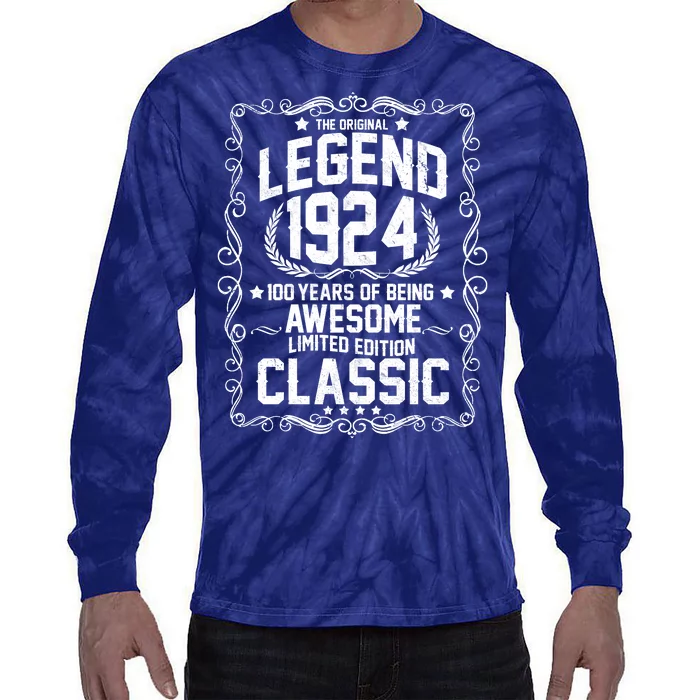 The Original Legend 1924 100th Birthday Tie-Dye Long Sleeve Shirt