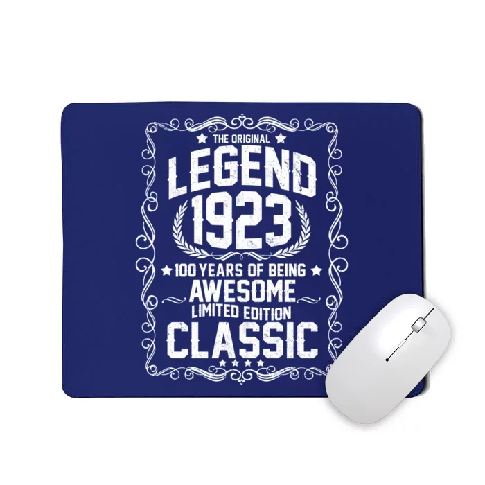 The Original Legend 1923 100th Birthday Mousepad