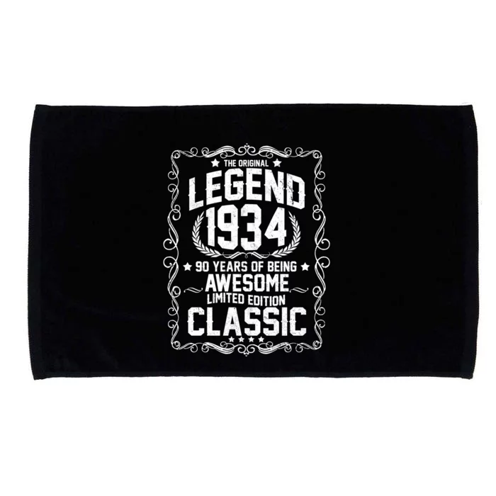 The Original Legend 1934 90th Birthday Microfiber Hand Towel